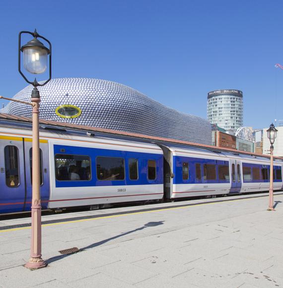 A train in Birmingham