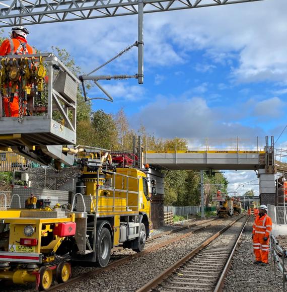 Network Rail Engineers on the Midland Mainline