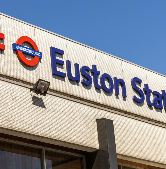 Euston Station sign