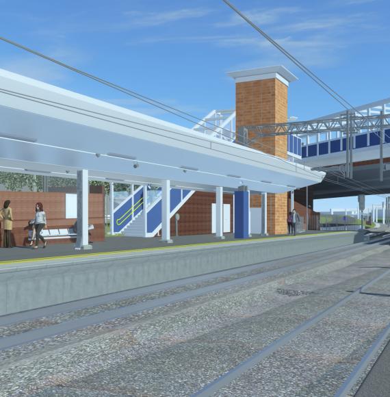 3D of new Salford Crescent Platform