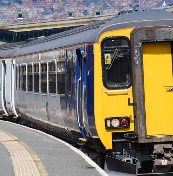 Image of one of Northern's diesel trains