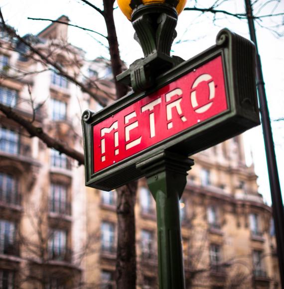 Paris Metro Sign