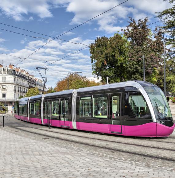 A tram in Dijon, France