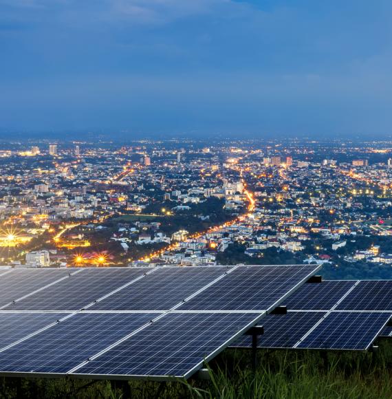 Solar Farm in a city