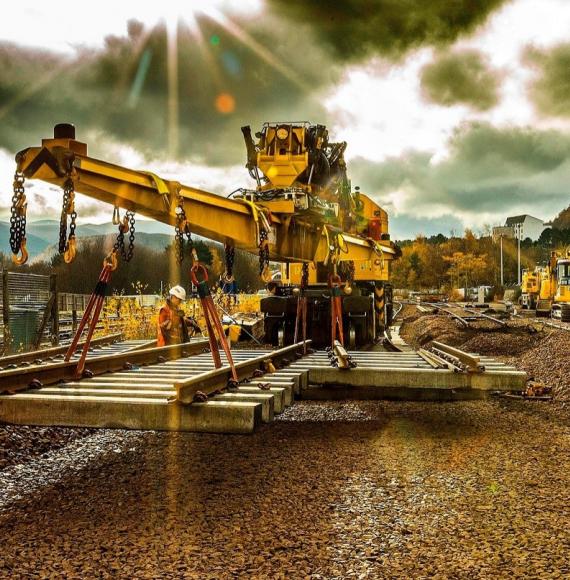 Engineers Replacing Track