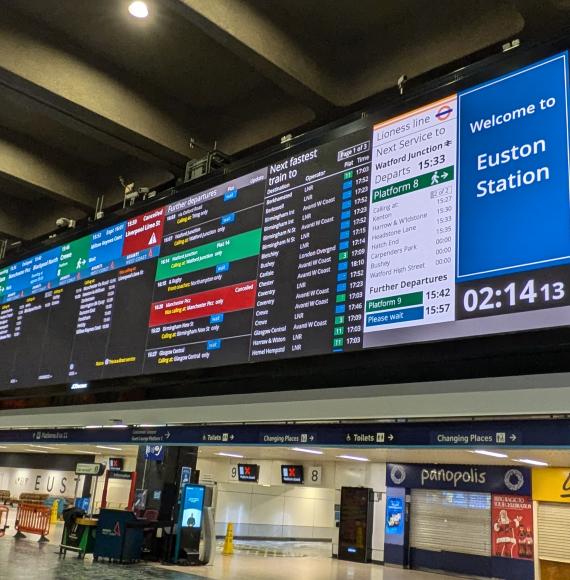 Euston Info Board