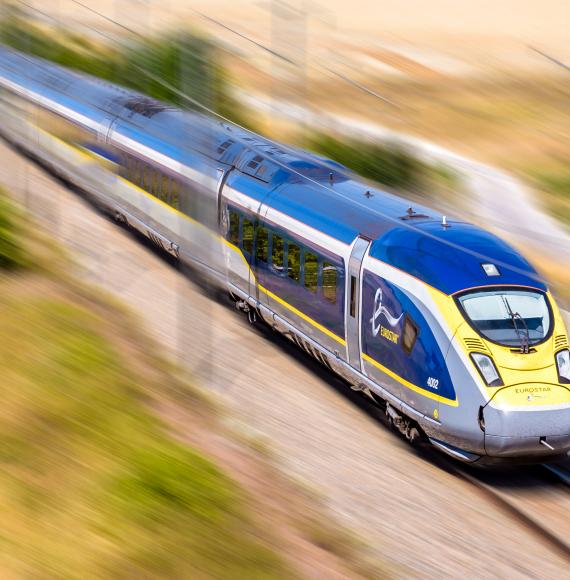 Eurostar Train at Speed