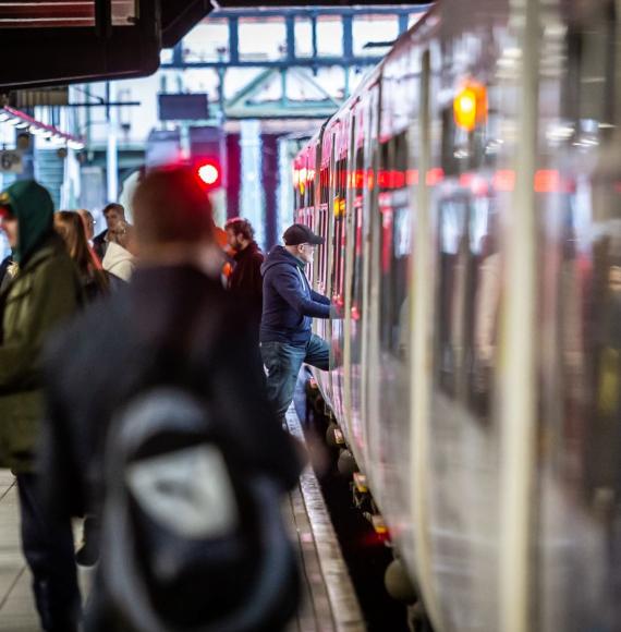 Passengers boarding a Northern Train