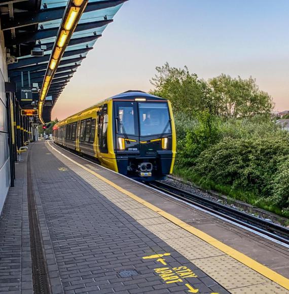 Merseyrail Train at Station