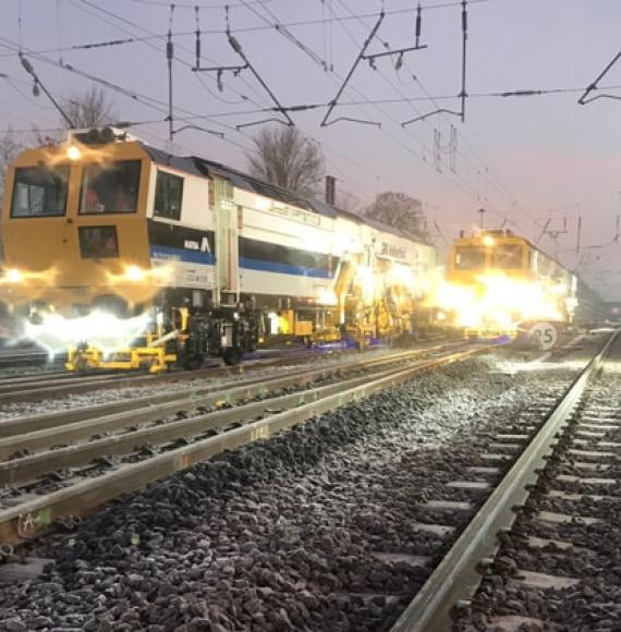 Train on the East Coast Line